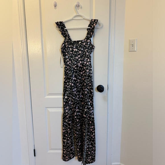H&M flower midi dress NWOT - Picture 1 of 4